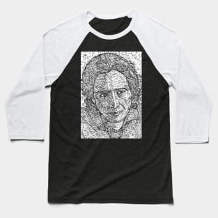 HANNAH ARENDT ink portrait .3 Baseball T-Shirt